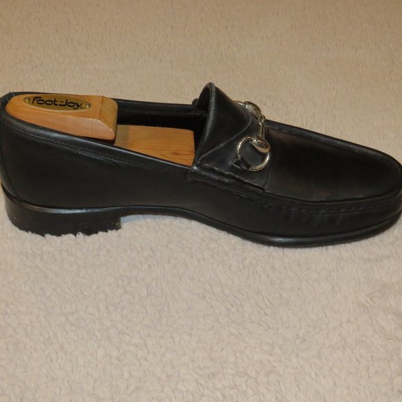 Gucci Tom Ford Era Black Calf Leather Horse Bit Loafers 8D main image 12